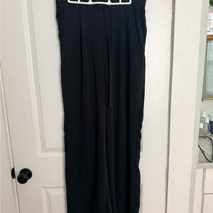 a new day Black Elastic Waist Wide Leg Pants
